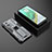 Silikon Hülle Handyhülle und Kunststoff Schutzhülle Hartschalen Tasche mit Magnetisch Ständer KC2 für Xiaomi Mi 10T 5G Grau