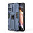 Silikon Hülle Handyhülle und Kunststoff Schutzhülle Hartschalen Tasche mit Magnetisch Ständer KC2 für Xiaomi Mi 11i 5G (2022)