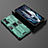 Silikon Hülle Handyhülle und Kunststoff Schutzhülle Hartschalen Tasche mit Magnetisch Ständer KC2 für Xiaomi Poco F4 GT 5G