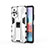 Silikon Hülle Handyhülle und Kunststoff Schutzhülle Hartschalen Tasche mit Magnetisch Ständer KC2 für Xiaomi Redmi Note 10 Pro 4G