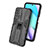Silikon Hülle Handyhülle und Kunststoff Schutzhülle Hartschalen Tasche mit Magnetisch Ständer KC2 für Xiaomi Redmi Note 11 4G (2021)