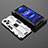 Silikon Hülle Handyhülle und Kunststoff Schutzhülle Hartschalen Tasche mit Magnetisch Ständer KC2 für Xiaomi Redmi Note 12 Pro 5G