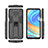 Silikon Hülle Handyhülle und Kunststoff Schutzhülle Hartschalen Tasche mit Magnetisch Ständer KC2 für Xiaomi Redmi Note 9 Pro