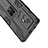 Silikon Hülle Handyhülle und Kunststoff Schutzhülle Hartschalen Tasche mit Magnetisch Ständer KC3 für Vivo X70 Pro+ Plus 5G