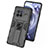Silikon Hülle Handyhülle und Kunststoff Schutzhülle Hartschalen Tasche mit Magnetisch Ständer KC3 für Vivo X80 5G