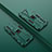 Silikon Hülle Handyhülle und Kunststoff Schutzhülle Hartschalen Tasche mit Magnetisch Ständer T01 für Oppo A54 5G Grün