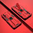 Silikon Hülle Handyhülle und Kunststoff Schutzhülle Hartschalen Tasche mit Magnetisch Ständer T01 für Oppo A93s 5G Rot