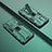 Silikon Hülle Handyhülle und Kunststoff Schutzhülle Hartschalen Tasche mit Magnetisch Ständer T01 für Oppo F19s Grün