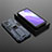 Silikon Hülle Handyhülle und Kunststoff Schutzhülle Hartschalen Tasche mit Magnetisch Ständer T02 für Oppo F19 Pro+ Plus 5G