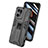 Silikon Hülle Handyhülle und Kunststoff Schutzhülle Hartschalen Tasche mit Magnetisch Ständer T02 für Oppo Find X5 Pro 5G