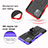 Silikon Hülle Handyhülle und Kunststoff Schutzhülle Hartschalen Tasche mit Ständer A01 für Motorola Moto Edge 20 Lite 5G