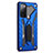 Silikon Hülle Handyhülle und Kunststoff Schutzhülle Hartschalen Tasche mit Ständer A01 für Samsung Galaxy S20 FE 4G