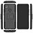 Silikon Hülle Handyhülle und Kunststoff Schutzhülle Hartschalen Tasche mit Ständer A01 für Xiaomi POCO C3