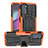 Silikon Hülle Handyhülle und Kunststoff Schutzhülle Hartschalen Tasche mit Ständer A03 für Motorola Moto G 5G (2022)