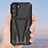 Silikon Hülle Handyhülle und Kunststoff Schutzhülle Hartschalen Tasche mit Ständer A04 für Samsung Galaxy S21 Plus 5G