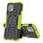 Silikon Hülle Handyhülle und Kunststoff Schutzhülle Hartschalen Tasche mit Ständer für Motorola Moto Edge 20 Lite 5G