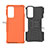 Silikon Hülle Handyhülle und Kunststoff Schutzhülle Hartschalen Tasche mit Ständer für Motorola Moto Edge Lite 5G