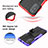 Silikon Hülle Handyhülle und Kunststoff Schutzhülle Hartschalen Tasche mit Ständer für Motorola Moto G82 5G