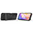 Silikon Hülle Handyhülle und Kunststoff Schutzhülle Hartschalen Tasche mit Ständer für Oppo A74 5G