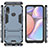 Silikon Hülle Handyhülle und Kunststoff Schutzhülle Hartschalen Tasche mit Ständer für Samsung Galaxy M01s