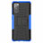 Silikon Hülle Handyhülle und Kunststoff Schutzhülle Hartschalen Tasche mit Ständer für Samsung Galaxy S20 FE 4G