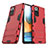 Silikon Hülle Handyhülle und Kunststoff Schutzhülle Hartschalen Tasche mit Ständer für Xiaomi Redmi Note 10 Pro 4G