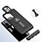 Silikon Hülle Handyhülle und Kunststoff Schutzhülle Hartschalen Tasche mit Ständer H01P für Xiaomi Redmi Note 10 Pro Max