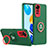 Silikon Hülle Handyhülle und Kunststoff Schutzhülle Hartschalen Tasche mit Ständer H02P für Xiaomi Redmi Note 11 Pro 4G