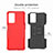 Silikon Hülle Handyhülle und Kunststoff Schutzhülle Hartschalen Tasche mit Ständer JX1 für Oppo K10 4G
