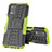 Silikon Hülle Handyhülle und Kunststoff Schutzhülle Hartschalen Tasche mit Ständer JX1 für Realme Q3 5G