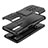 Silikon Hülle Handyhülle und Kunststoff Schutzhülle Hartschalen Tasche mit Ständer JX1 für Samsung Galaxy A03s
