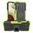 Silikon Hülle Handyhülle und Kunststoff Schutzhülle Hartschalen Tasche mit Ständer JX1 für Samsung Galaxy A04s