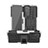 Silikon Hülle Handyhülle und Kunststoff Schutzhülle Hartschalen Tasche mit Ständer JX1 für Xiaomi Mi 11i 5G Silber