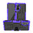 Silikon Hülle Handyhülle und Kunststoff Schutzhülle Hartschalen Tasche mit Ständer JX1 für Xiaomi Poco F3 GT 5G Violett