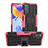 Silikon Hülle Handyhülle und Kunststoff Schutzhülle Hartschalen Tasche mit Ständer JX1 für Xiaomi Redmi Note 11 Pro 4G