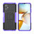 Silikon Hülle Handyhülle und Kunststoff Schutzhülle Hartschalen Tasche mit Ständer JX2 für Xiaomi Poco M4 5G