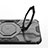 Silikon Hülle Handyhülle und Kunststoff Schutzhülle Hartschalen Tasche mit Ständer K01C für Apple iPhone 14