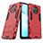 Silikon Hülle Handyhülle und Kunststoff Schutzhülle Hartschalen Tasche mit Ständer KC1 für Xiaomi Mi 10i 5G