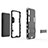 Silikon Hülle Handyhülle und Kunststoff Schutzhülle Hartschalen Tasche mit Ständer KC1 für Xiaomi Redmi 9A