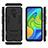 Silikon Hülle Handyhülle und Kunststoff Schutzhülle Hartschalen Tasche mit Ständer KC1 für Xiaomi Redmi Note 9