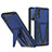 Silikon Hülle Handyhülle und Kunststoff Schutzhülle Hartschalen Tasche mit Ständer MQ1 für Samsung Galaxy A02