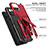 Silikon Hülle Handyhülle und Kunststoff Schutzhülle Hartschalen Tasche mit Ständer MQ1 für Samsung Galaxy A03