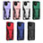 Silikon Hülle Handyhülle und Kunststoff Schutzhülle Hartschalen Tasche mit Ständer MQ1 für Samsung Galaxy A03