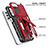 Silikon Hülle Handyhülle und Kunststoff Schutzhülle Hartschalen Tasche mit Ständer MQ1 für Samsung Galaxy A23 4G