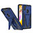 Silikon Hülle Handyhülle und Kunststoff Schutzhülle Hartschalen Tasche mit Ständer MQ1 für Samsung Galaxy M11