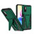 Silikon Hülle Handyhülle und Kunststoff Schutzhülle Hartschalen Tasche mit Ständer MQ1 für Xiaomi POCO M3 Pro 5G