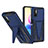 Silikon Hülle Handyhülle und Kunststoff Schutzhülle Hartschalen Tasche mit Ständer MQ1 für Xiaomi POCO M3 Pro 5G
