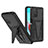 Silikon Hülle Handyhülle und Kunststoff Schutzhülle Hartschalen Tasche mit Ständer MQ1 für Xiaomi Redmi 10 4G