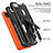 Silikon Hülle Handyhülle und Kunststoff Schutzhülle Hartschalen Tasche mit Ständer MQ1 für Xiaomi Redmi 9C