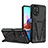 Silikon Hülle Handyhülle und Kunststoff Schutzhülle Hartschalen Tasche mit Ständer MQ1 für Xiaomi Redmi Note 10 4G